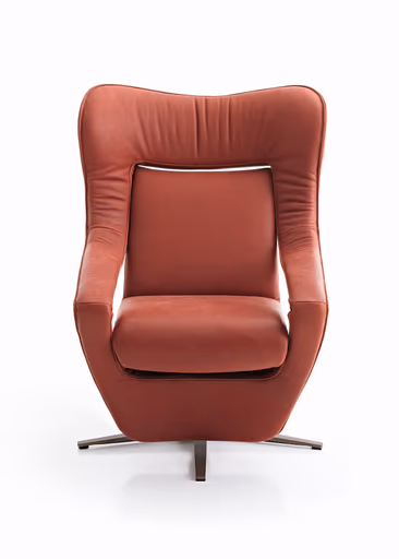 Sessel - Relaxfunktion motorisch, Leder Rot