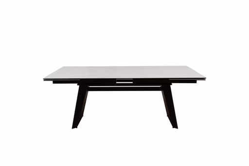 Esstisch - ausziehbar, LB ca. 200 (245, 290)x100 cm, Keramik, Hellgrau