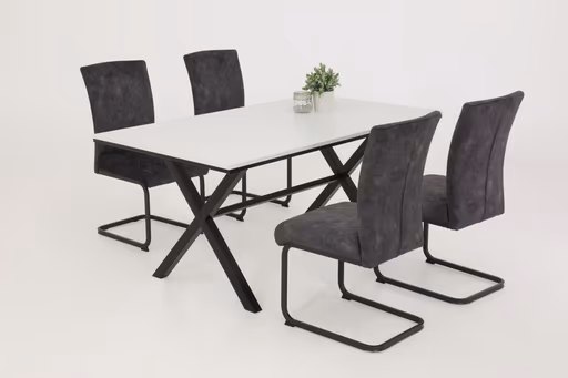 Freischwinger - Stoff, Anthrazit