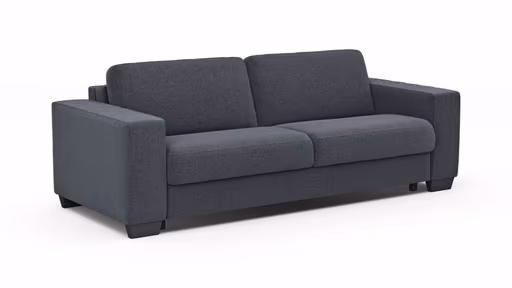 Sofa Nuoro - 3-Sitzer inkl. Schlaffunktion, Stoff, Eisblau