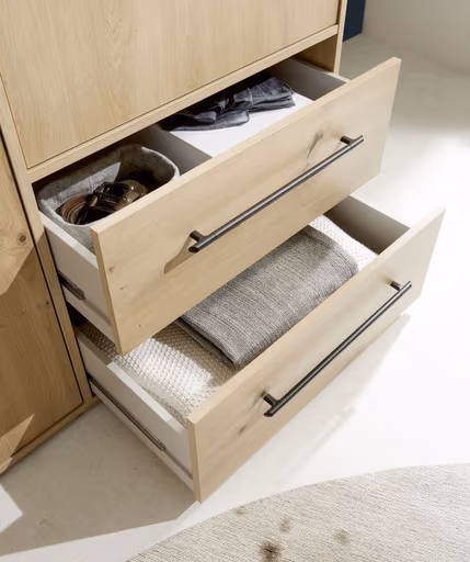 Drehtürenschrank FATHIE- B ca. 206 cm, Eiche Dekor