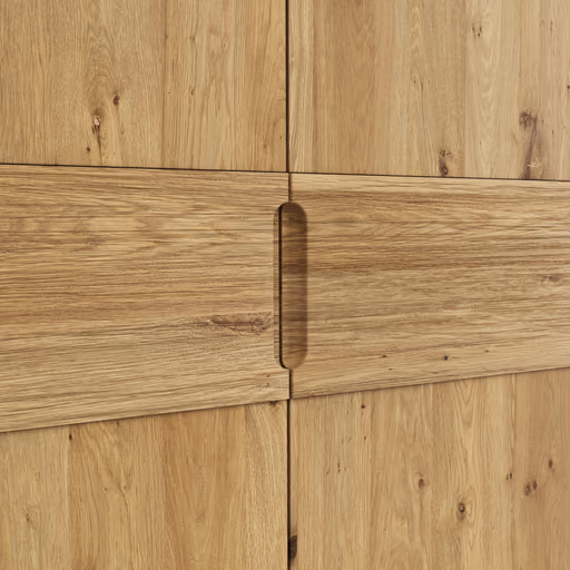 Drehtürenschrank Baltimore - B. ca. 291 cm, Wildeiche massiv