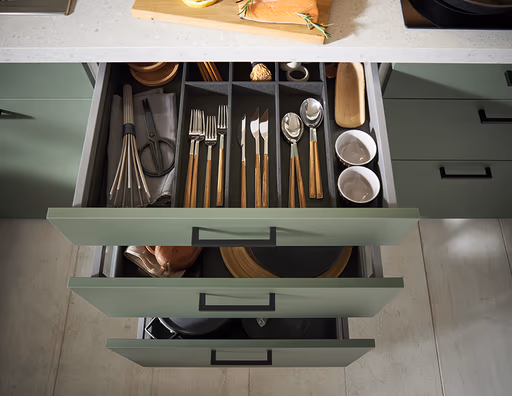 Küchenzeile 51.220 10 525, Eukalyptusgrün matt AFP