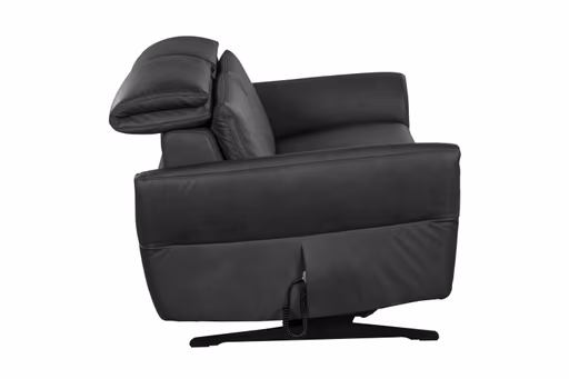 Sofa - 2,5-Sitzer, Kopfteil verstellbar, Sitzvorzug motorisch, Leder, Anthrazit
