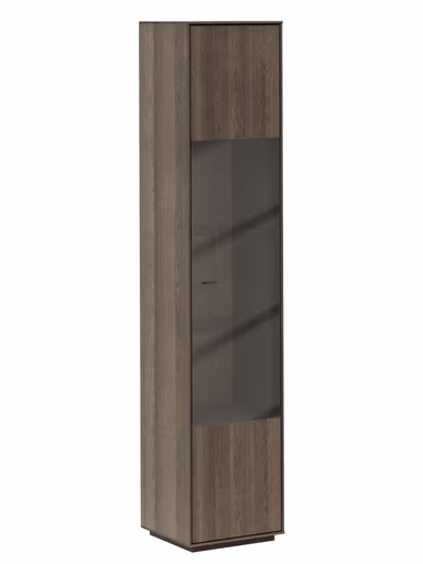 Vitrine Saratoga - rechts, Buche massiv, silbergrau geölt