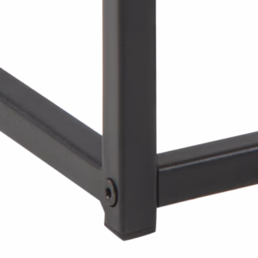 Couchtisch - LB ca. 100x50 cm, Wildeiche Nachbildung, Schwarz