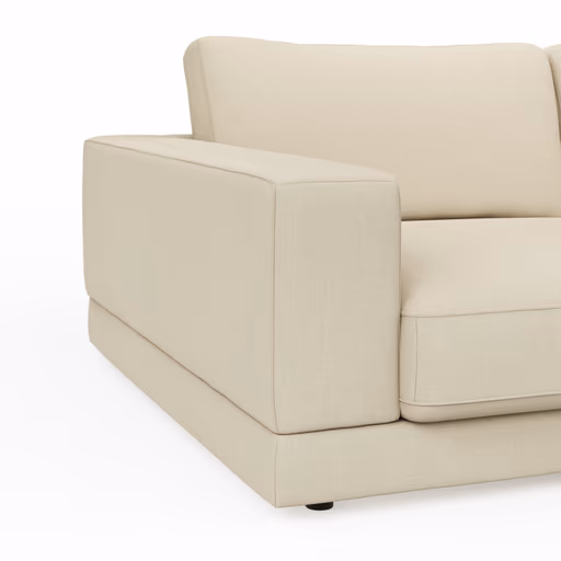 Megasofa Juni Lounge - B ca. 252 cm, Stoff, Offwhite