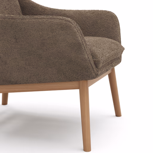 Sessel Karasu - Posh, Stoff, Taupe