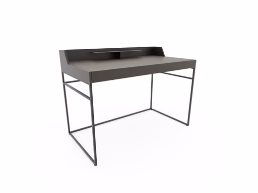 Schreibtisch - Eiche, sahara, Lack. Graubraun