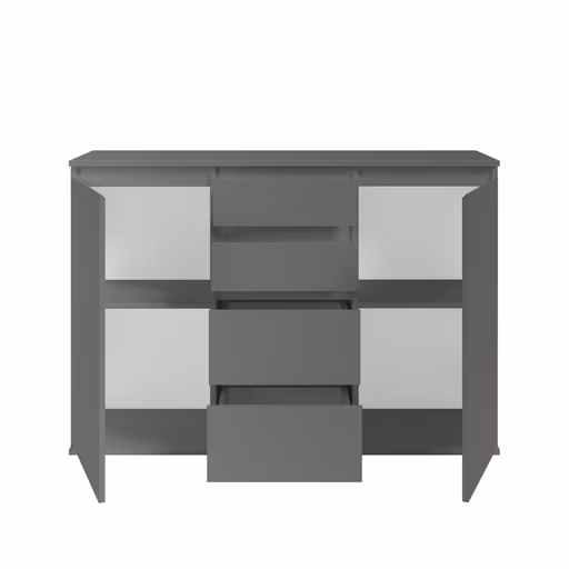 Kommode - B ca. 119 cm, Anthrazit