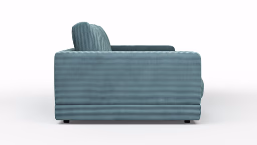 Sofa Juni - 3-Sitzer, Cord, Petrol