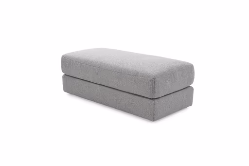 Hocker JOVIN - Stoff, Hellgrau