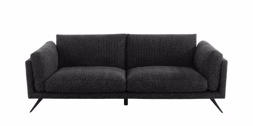 Sofa Valdemoro - 3-Sitzer, Stoff, Anthrazit