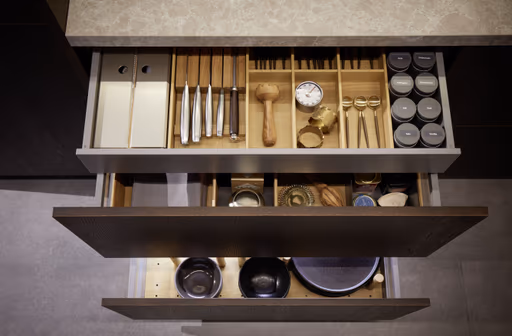 Inselküche 57.150 CO 6 521, Asteiche Maron gebürstet