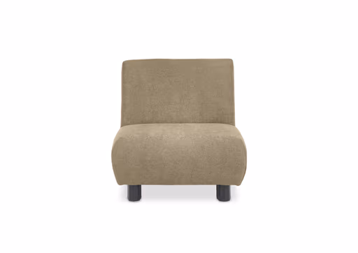 Faltsessel EBBY - ohne Armlehne inkl. Schlaffunktion, Stoff, Braun