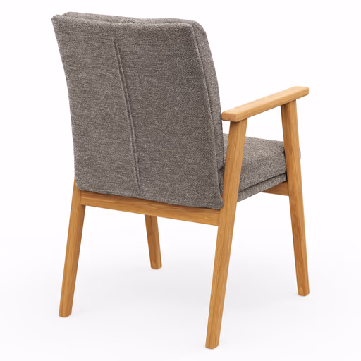 Armlehnstuhl Flore 2 - Stoff, Bronze