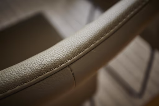 Polsterstuhl Carmelo - Leder, Olive