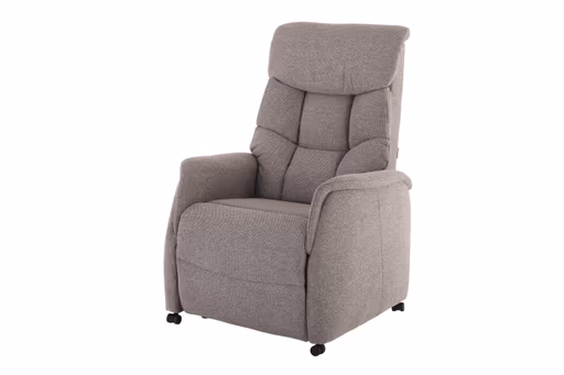 TV-Sessel MARLO - Aufstehhilfe, Relaxfunktion, Kopfteilverstellung, Stoff, Braunbeige