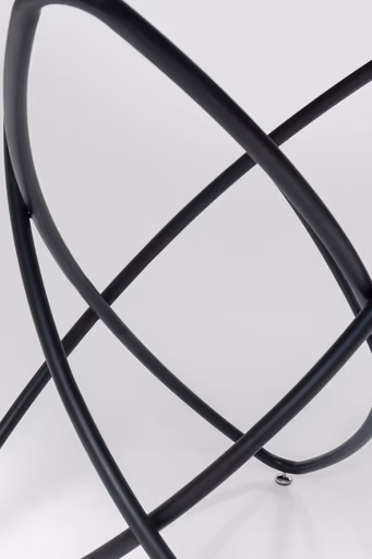 Esstisch - Ø/H ca. 120x76 cm, Schwarz