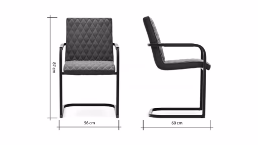 Armlehnstuhl Cambridge - Stoff, Dunkelbraun