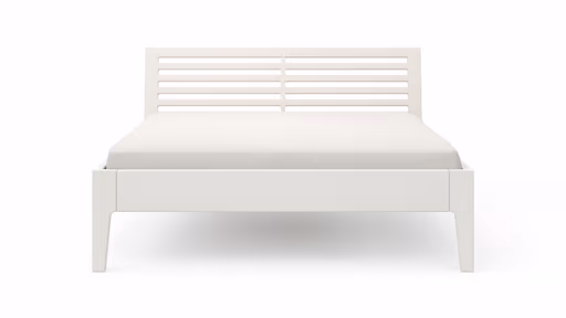 Bettgestell 1660 - Liegefläche ca. 160x200 cm, Kiefer massiv, Weiß