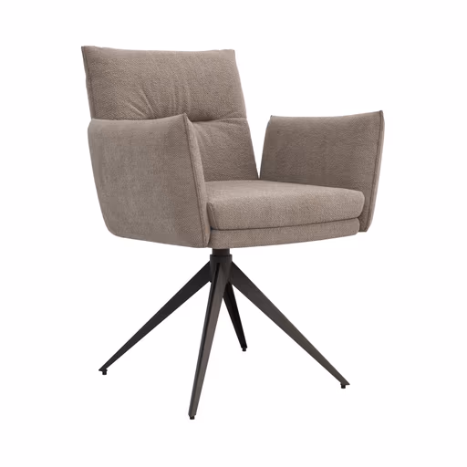 Armlehnstuhl Coscino - Stoff, Grau