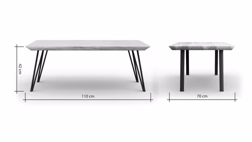 Couchtisch Savannah - Wildeiche massiv, natur geölt