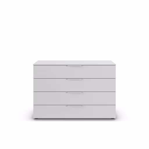 Kommode - Seidengrau Dekor