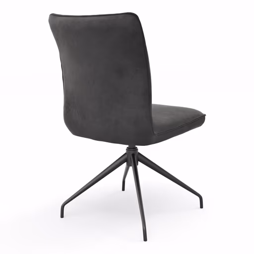 Stuhl Calyra - drehbar, Stoff, Anthrazit
