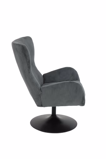 Sessel - drehbar, Stoff, Dunkelgrau