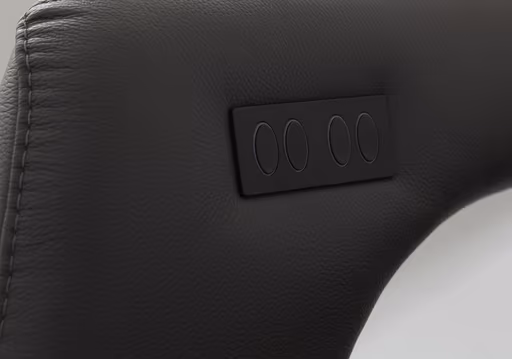 Relaxsessel Trona - Größe M, inkl. Relaxfunktion (motorisch), Leder, Anthrazit