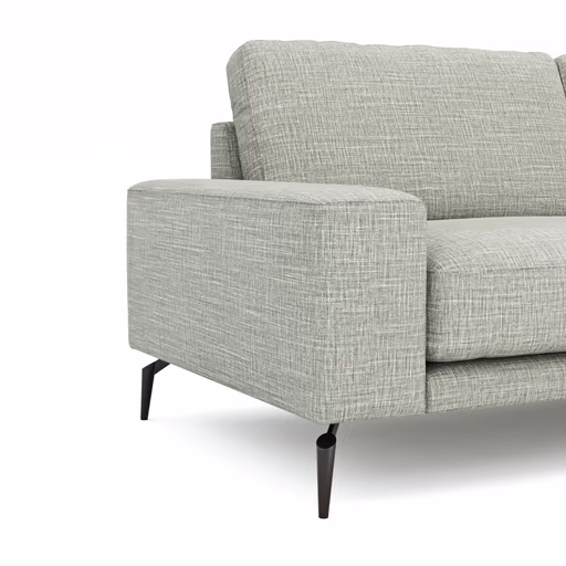 Sofa Redington - 3-Sitzer, Stoff, Hellgrau