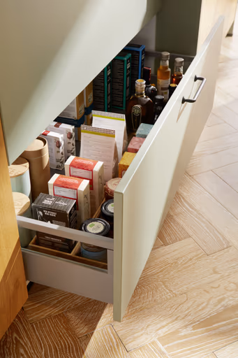 Inselküche 57.150 GL 5 522, Asteiche Natur gebürstet