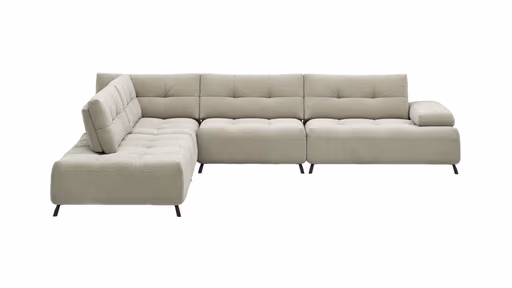 Ecksofa Comodo - Ecke links, 2,5-Sitzer, Stoff, Offwhite