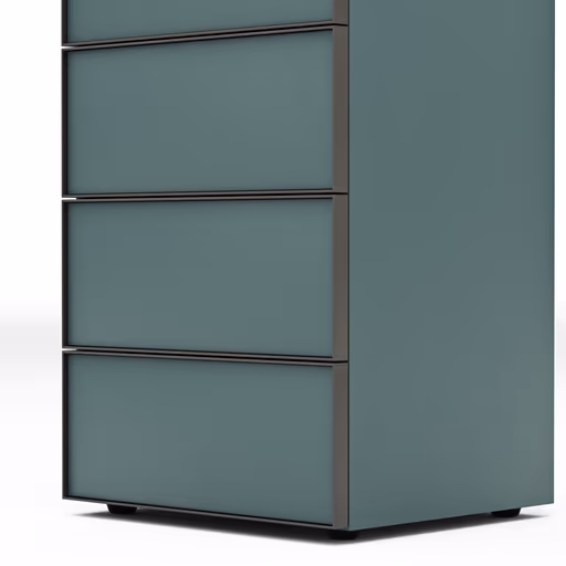 Kommode Loretto - BHT ca. 60x115x53 cm, Lack matt, Salbeigrün