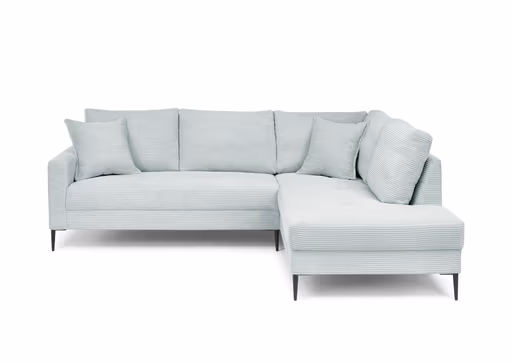Ecksofa - 3-Sitzer, Ecke rechts, Stoff, Mint