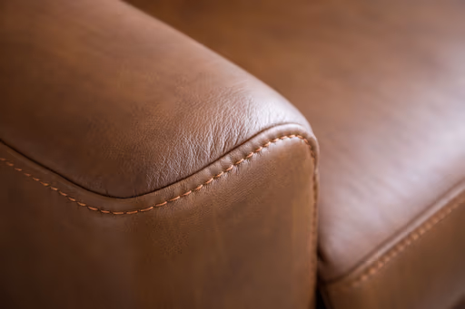 Ecksofa - 2,5-Sitzer mit Ecke rechts, Leder, Brandy