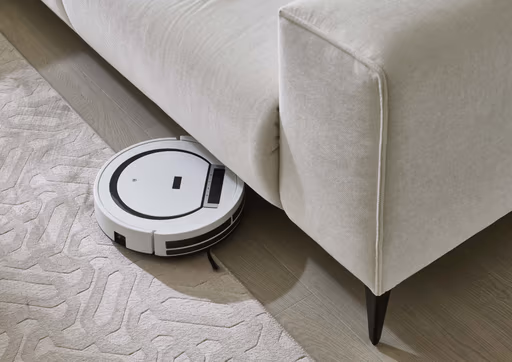 Ecksofa - Longchair links mit 3-Sitzer, Stoff, Natur