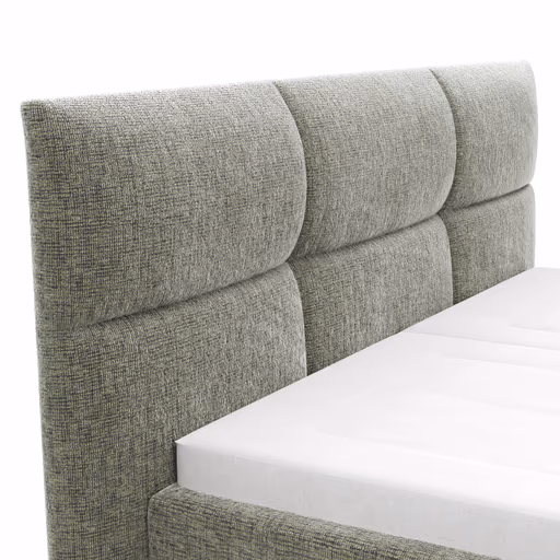 Bettgestell Carmen - Liegefläche ca. 180x200cm, Stoff, Moos