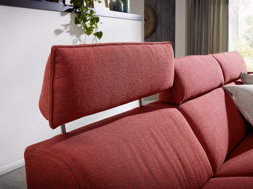 Polsterecke EM St. Moritz - 2,5-Sitzer, Relaxfunktion elektrisch, Stoff, Campari