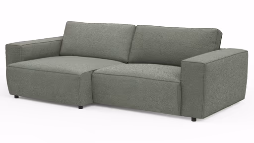 Sofa Lilaia - 1,5-Sitzer XL Tief mit 1,5-Sitzer XL, Stoff, Olivgrün