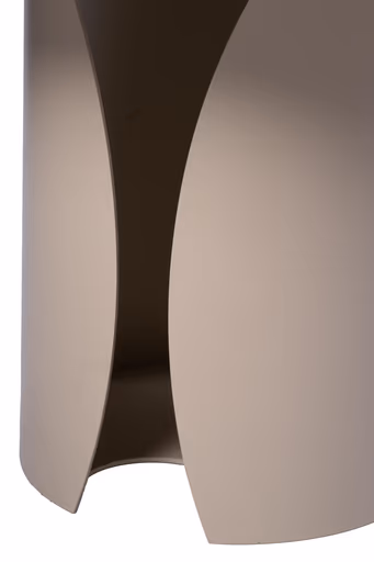 Couchtisch - Ø/H ca. 60x42 cm, Marmoroptik hell, Cremeweiß