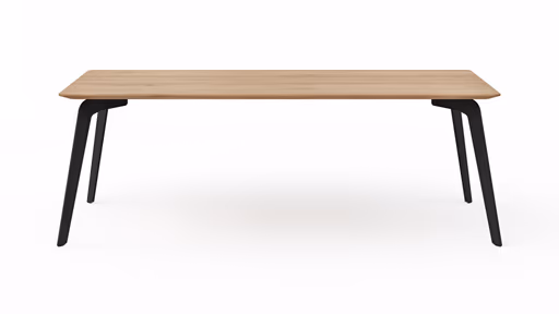 Esstisch Phoenix - LB ca. 220x100cm, Eiche geölt mit Epoxidharz dunkel