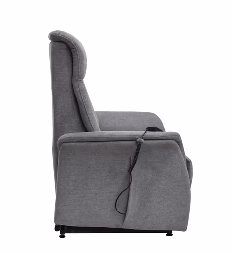 TV-Sessel MARCIO - Aufstehhilfe, Relaxfunktion, Stoff, Hellgrau