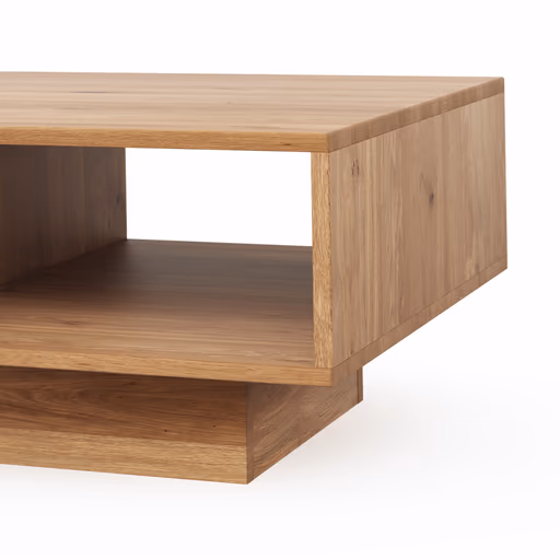 Couchtisch Saratoga - Wildeiche massiv, natur geölt