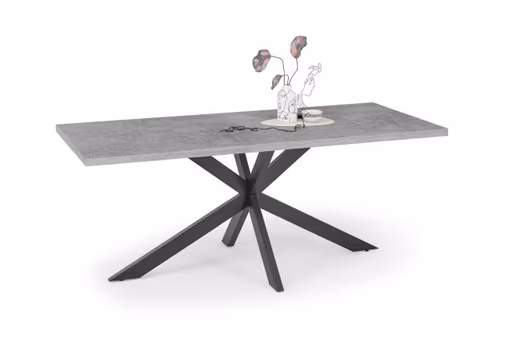 Esstisch - LB ca. 180x90 cm, Graphit, Schwarz