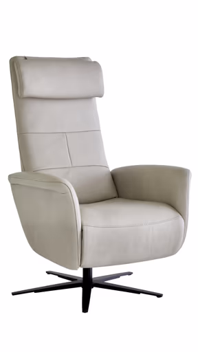 Relaxsessel Rafaela 2.0 - Kopfteil, Rückenlehne und Fußteil verstellbar, Leder, Champagner