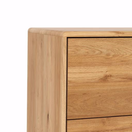 Vitrine Hillsboro - inkl. Beleuchtung, Wildeiche natur, geölt