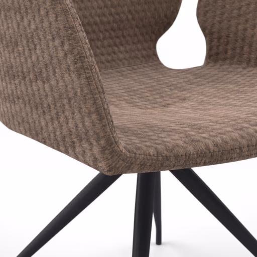 Armlehnstuhl Saltino - Stoff, Taupe