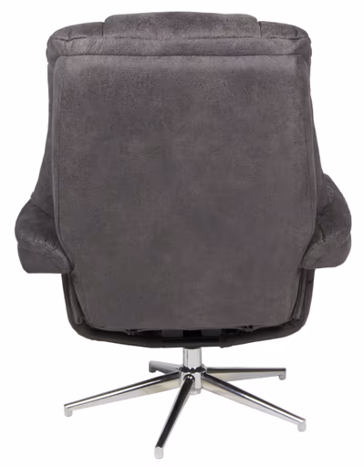 Relaxsessel mit Hocker - drehbar, Relaxfunktion, Microfaser, Anthrazit